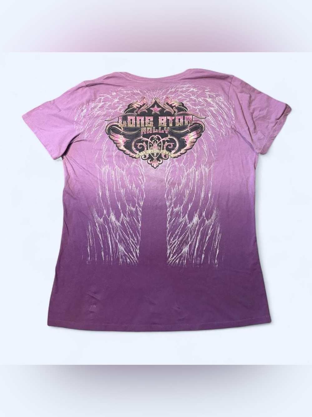 Y2K Grunge Purple Graphic Tee!